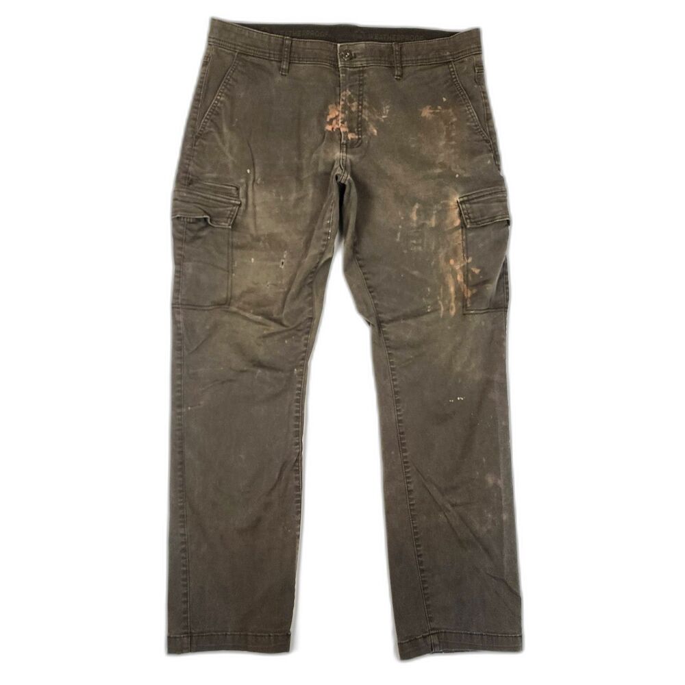 Weatherproof Cargo Pockets Gray Utility Pant Men's Size 36W x 32L